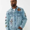 jimmy varsity patch big t denim jackt