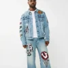 jimmy varsity patch big t denim jcket