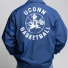 1970s UConn Huskies Basketball Coaches Full Snap Navy Jacket