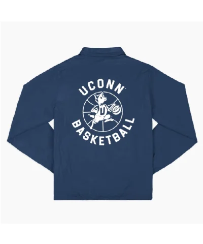 1970s UConn Huskies Basketball Coaches Navy Jacket