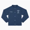1970s UConn Huskies Basketball Full Snap Navy Jacket