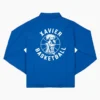 1970s Xavier Musketeers Basketball Full Snap Blue Jacket