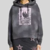  Adidas Disney Hannah Montana Sweatshirt Grey Fleece Hoodie