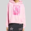  Adidas Disney Hannah Montana Sweatshirt Pink Pullover Hoodie