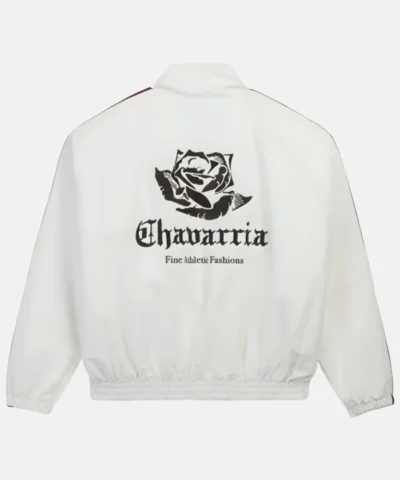  Adidas x Willy Chavarria Los Angeles White Fleece Jacket 