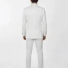 Antonio Peak Lapel Off White 3-Piece Wedding Suit For Mens