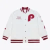 Arctic White Philadelphia Phillies Lightweight Satin Jacket