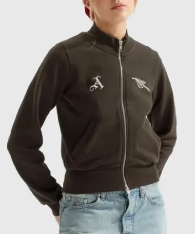 Arsenal AWFC Classics Russo 2026 Brown Zip- Through Jacket