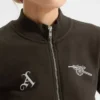 Arsenal AWFC Classics Russo 2026 Brown Zip Through Track Jacket