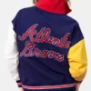 Atlanta Braves Colorblock Fleece Half-Zip Sweatshirt