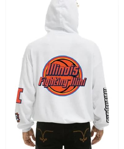 Aviator Nation Illinois Fighting Illini Final Four 2026 White Hoodie 