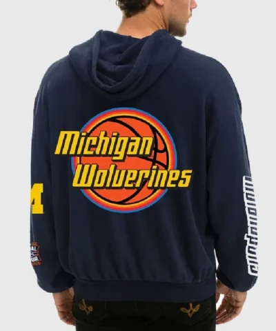 Aviator Nation Michigan Wolverines Final Four 2026 Navy Pullover Fleece Hoodie