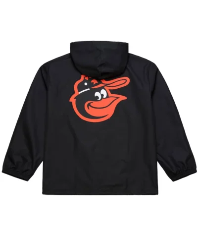 Baltimore Orioles Black Windbreaker Hooded Jacket 