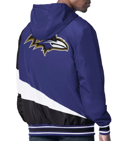 Baltimore Ravens Color Block Full-Zip Hooded Jacket