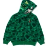 Bape x Stray Kids Shark Green Hoodie