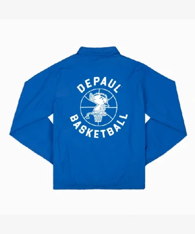 Basketball Depaul Blue Demons 1970s Coaches Full-Snap Jacket