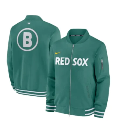 Boston Red Sox City Connect Green Bomber Jacket 