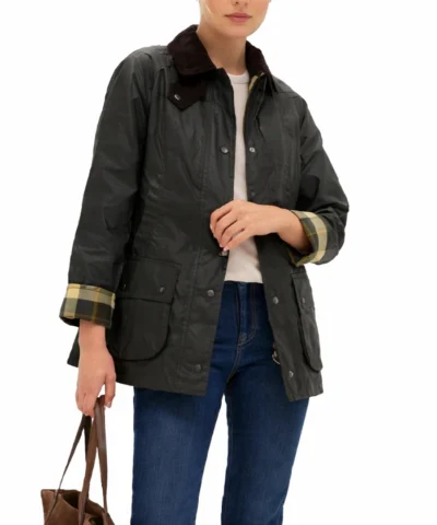 Buy Great Celebrity Bake Off S09 Green Wax Jacket For Men and Women