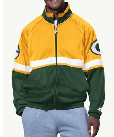 Buy Now Green Bay Packers Veteran Green and Yellow Jacket