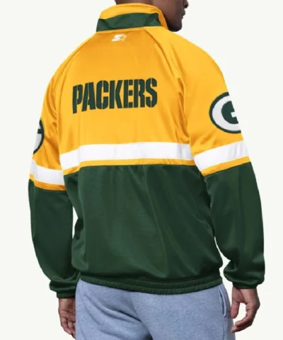 Buy Now Green Bay Packers Veteran Green and Yellow Track Jacket