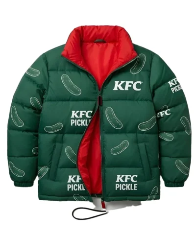 Buy Now KFC Pickle Green Puffer Jacket For Sale 