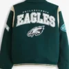 Buy Now Philadelphia Eagles Fly Eagles Fly Green Letterman Jacket 