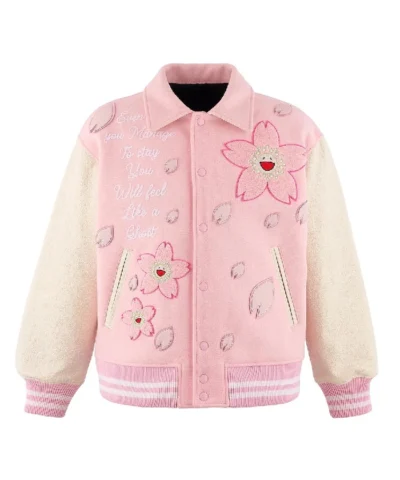 Cherry Blossom Varsity Jacket
