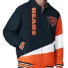 Chicago Bears Color Block Full-Zip Hooded Jacket