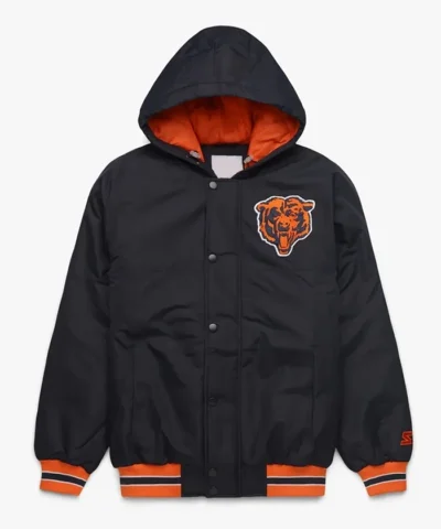 Chicago Bears Parka Black Hooded Jacket