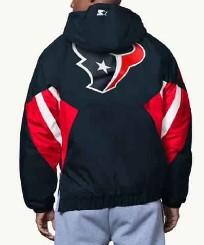Classic Breakaway Houston Texans Navy Pullover Hooded Jacket