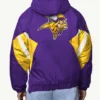 Classic Breakaway Minnesota Vikings Purple Pullover Hooded Jacket