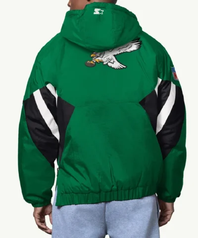 Classic Breakaway Philadelphia Eagles Green Pullover Hooded Jacket
