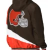 Cleveland Browns Color Block Full-Zip Hooded Jacket
