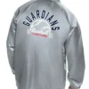 Cleveland Guardians Coaches Retro Logo Full-Snap Satin Grey Jacket