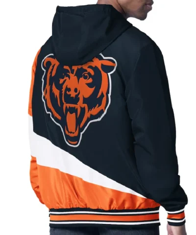 Color Block Chicago Bears Midweight Full-Zip Hooded Jacket