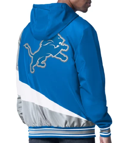 Color Block Detroit Lions Midweight Full-Zip Hooded Jacket