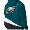 Color Block Philadelphia Eagles Midweight Full-Zip Hooded Jacket
