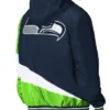 Color Block Seattle Seahawks Midweight Full-Zip Hooded Jacket