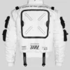 Cyberpunk FBRC XB 04 Cropped White Bomber Jacket