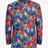 DC Comics Heroes Printed Blazer and Pant