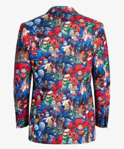 DC Comics Heroes Printed Blazer and Pant