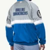 Dallas Mavericks Veteran Full Zip Grey and Blue Track Jacket