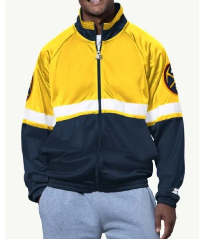 Denver Nuggets Veteran Full Zip Track Jacket For Men and Women 