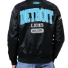 Detroit Lions City Arch Full-Snap Black Satin Jacket