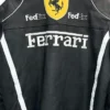 Ferrari Motorbike Black Leather Racing Jacket