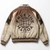 Free The Youth Brown and Off White Jacket