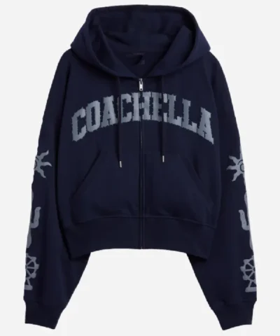 Gap × Coachella 2026 Navy Blue Zip Up Hoodie