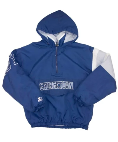 Georgetown Hoyas 90s Pullover Hooded Jacket