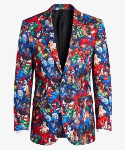 Get DC Comics Heroes Printed Blazer and Pant