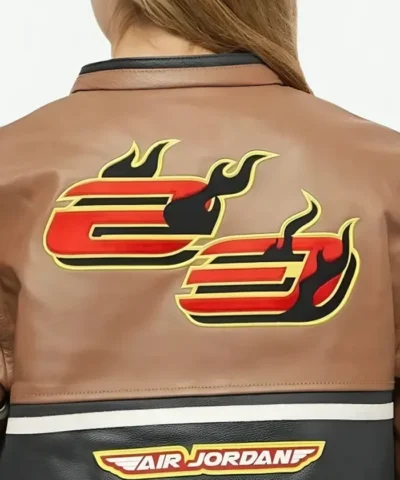 Get Jordan x Travis Scott Cactus Jack Black and Brown Jacket 